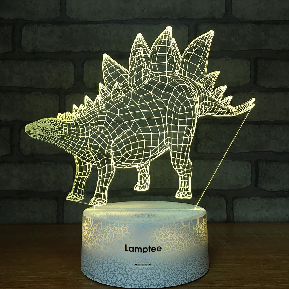 Crack Lighting Base Animal Dinosaur 3D Illusion Lamp Night Light 3DL1232