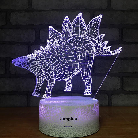 Image of Crack Lighting Base Animal Dinosaur 3D Illusion Lamp Night Light 3DL1232
