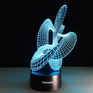 Abstract Art 3D Illusion Night Light Lamp 3DL124