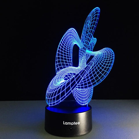 Abstract Art 3D Illusion Night Light Lamp 3DL124
