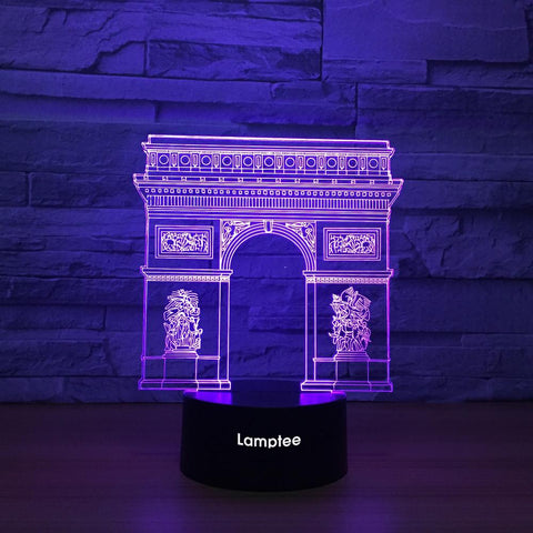 Image of Building Triumphal Arch 3D Illusion Lamp Night Light 3DL1242