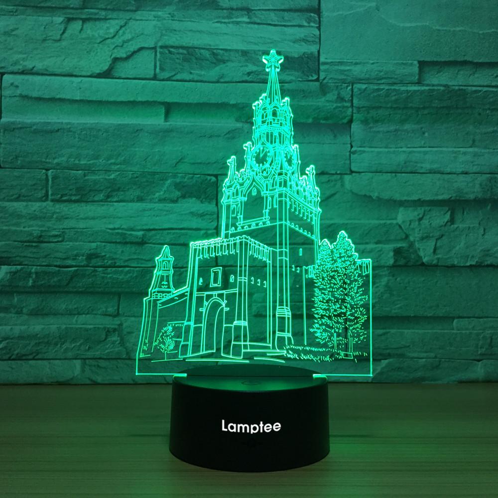 Building Castle 3D Illusion Lamp Night Light 3DL1251