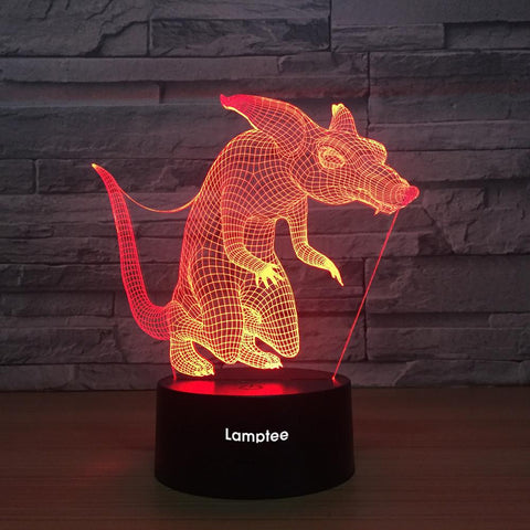 Image of Animal Mouse 3D Illusion Lamp Night Light 3DL1259