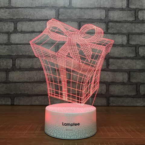 Image of Crack Lighting Base Other Gift Box Model 3D Illusion Lamp Night Light 3DL1266