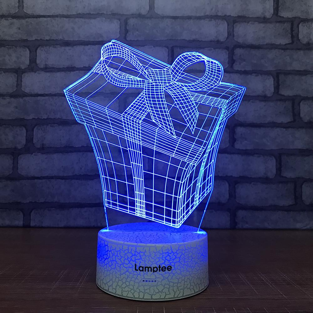 Crack Lighting Base Other Gift Box Model 3D Illusion Lamp Night Light 3DL1266