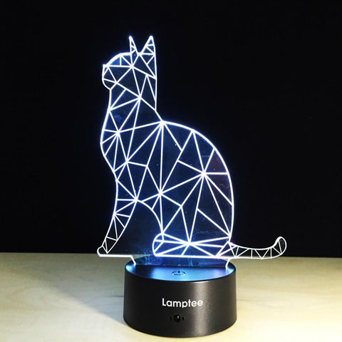 Image of Animal Little Cat 3D Illusion Lamp Night Light 3DL127