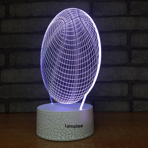 Image of Crack Lighting Base Sport Cool Sports 3D Basketball 3D Illusion Lamp Night Light 3DL139