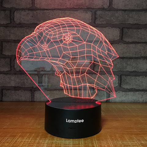 Image of Animal Eagle Head 3D Illusion Lamp Night Light 3DL1399