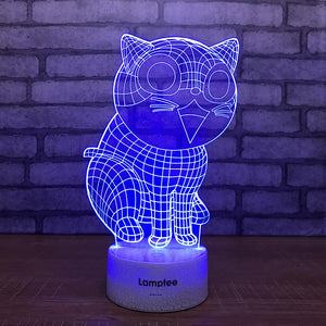 Crack Lighting Base Anime Chi's Sweet Home Cat 3D Illusion Lamp Night Light 3DL1404
