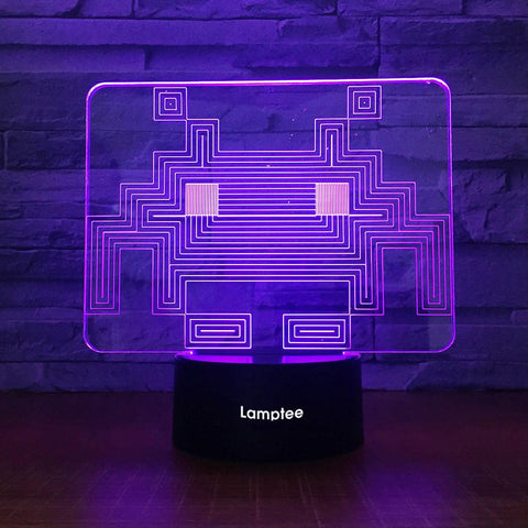 Image of Other Mosaic Robot 3D Illusion Lamp Night Light 3DL1427