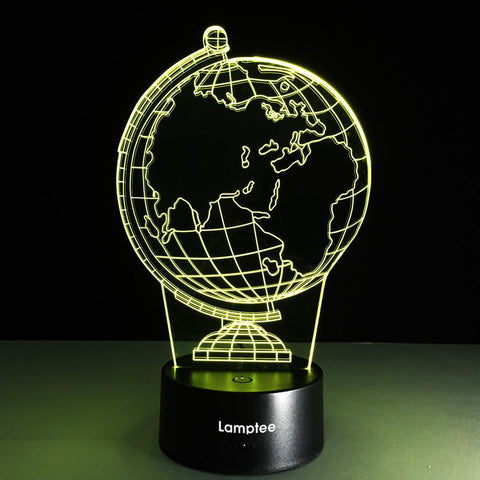 Image of Other Creative Earth Globe 3D Illusion Lamp Night Light 3DL144