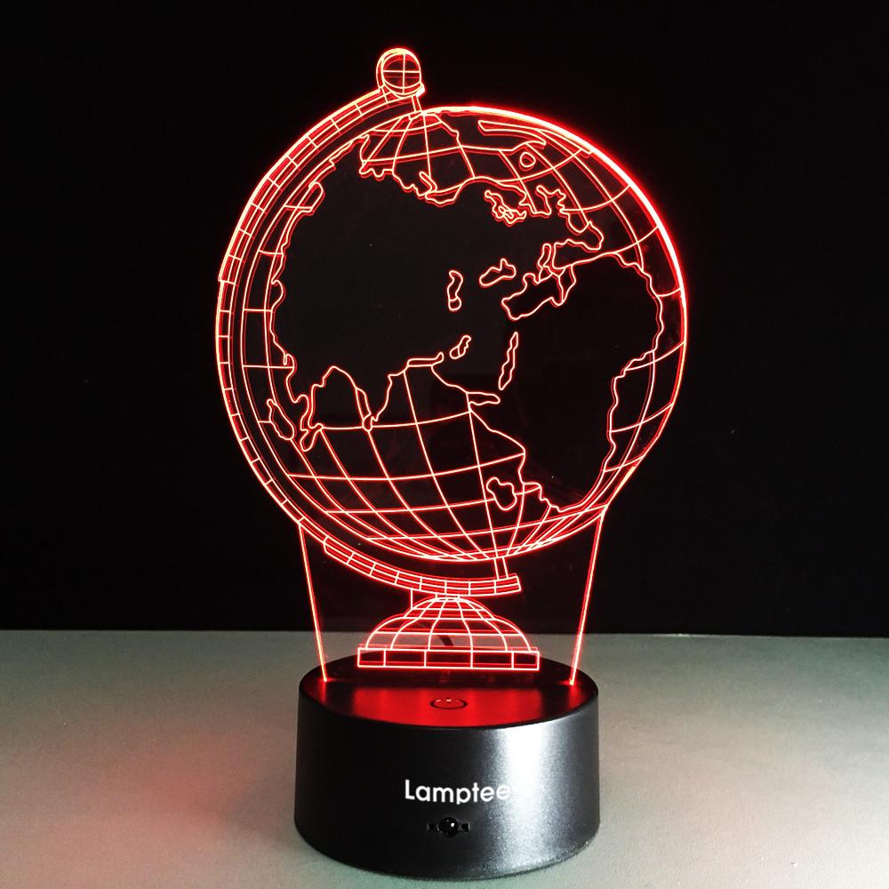 Other Creative Earth Globe 3D Illusion Lamp Night Light 3DL144