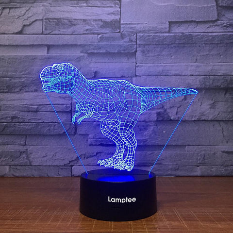 Image of Animal Dinosaur Stereo 3D Illusion Lamp Night Light 3DL1440