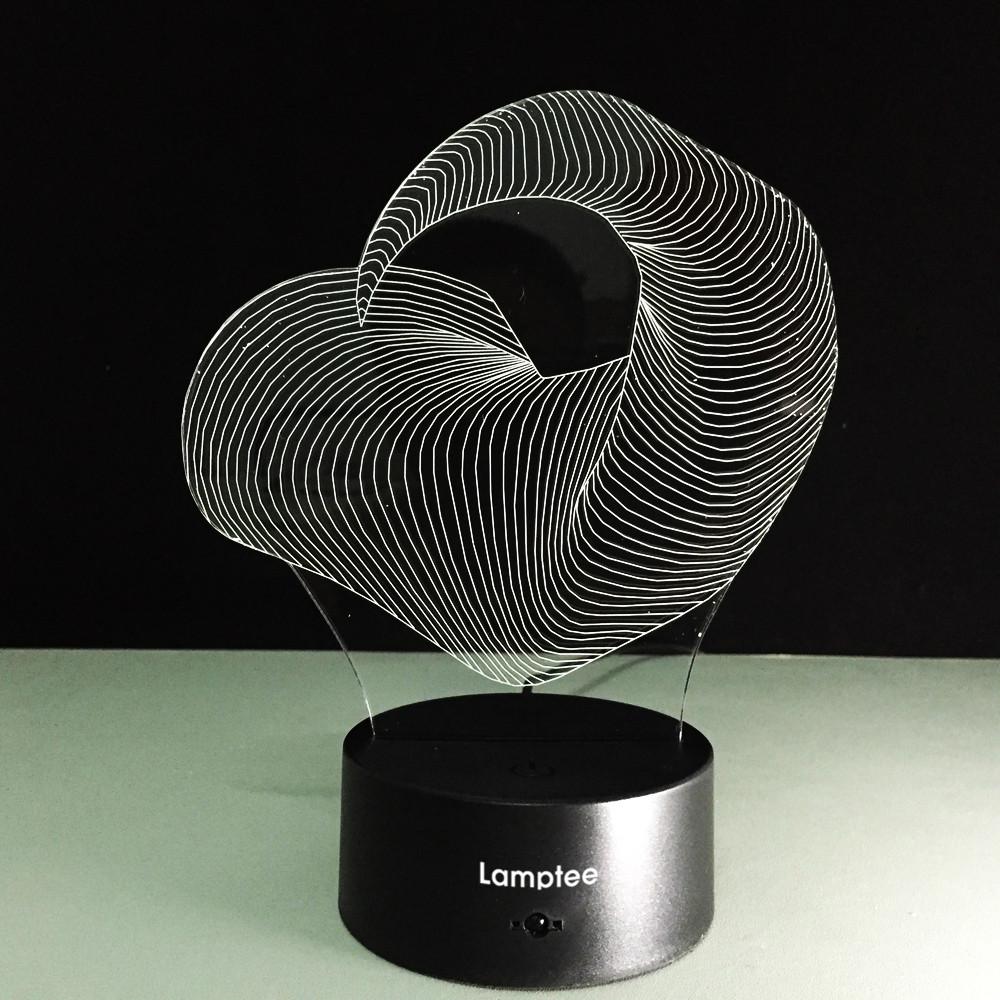 Abstract Art 3D Illusion Night Light Lamp 3DL145