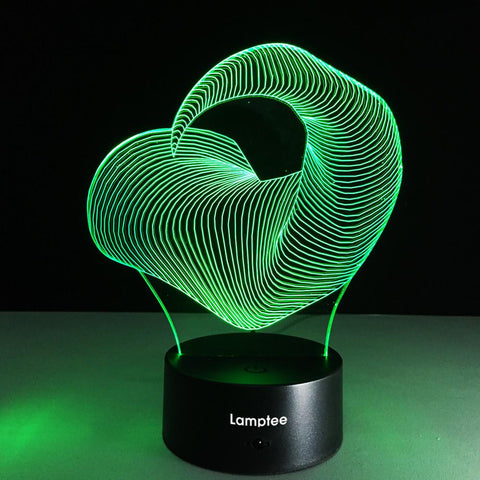 Image of Abstract Art 3D Illusion Night Light Lamp 3DL145
