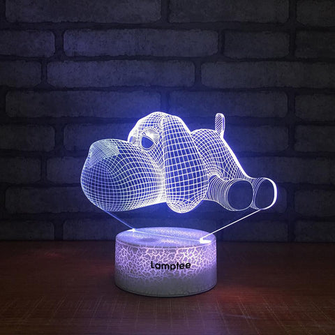 Image of Crack Lighting Base Animal adorable Dog 3D Illusion Lamp Night Light 3DL1452