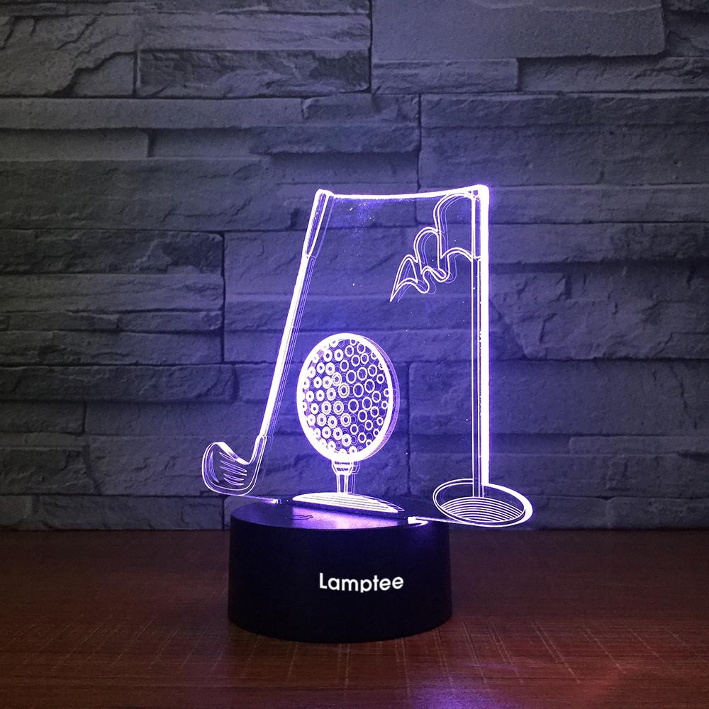 Sport Golf Stereo 3D Illusion Lamp Night Light 3DL1460