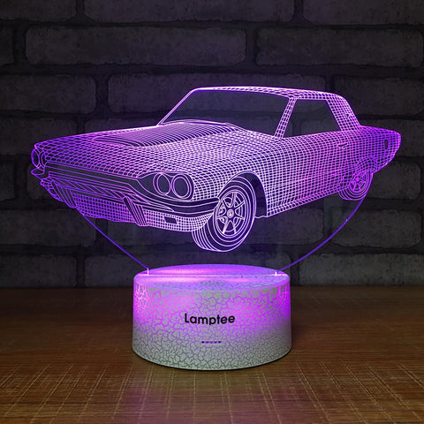 Image of Crack Lighting Base Traffic Car Vivid 3D Illusion Lamp Night Light 3DL1462