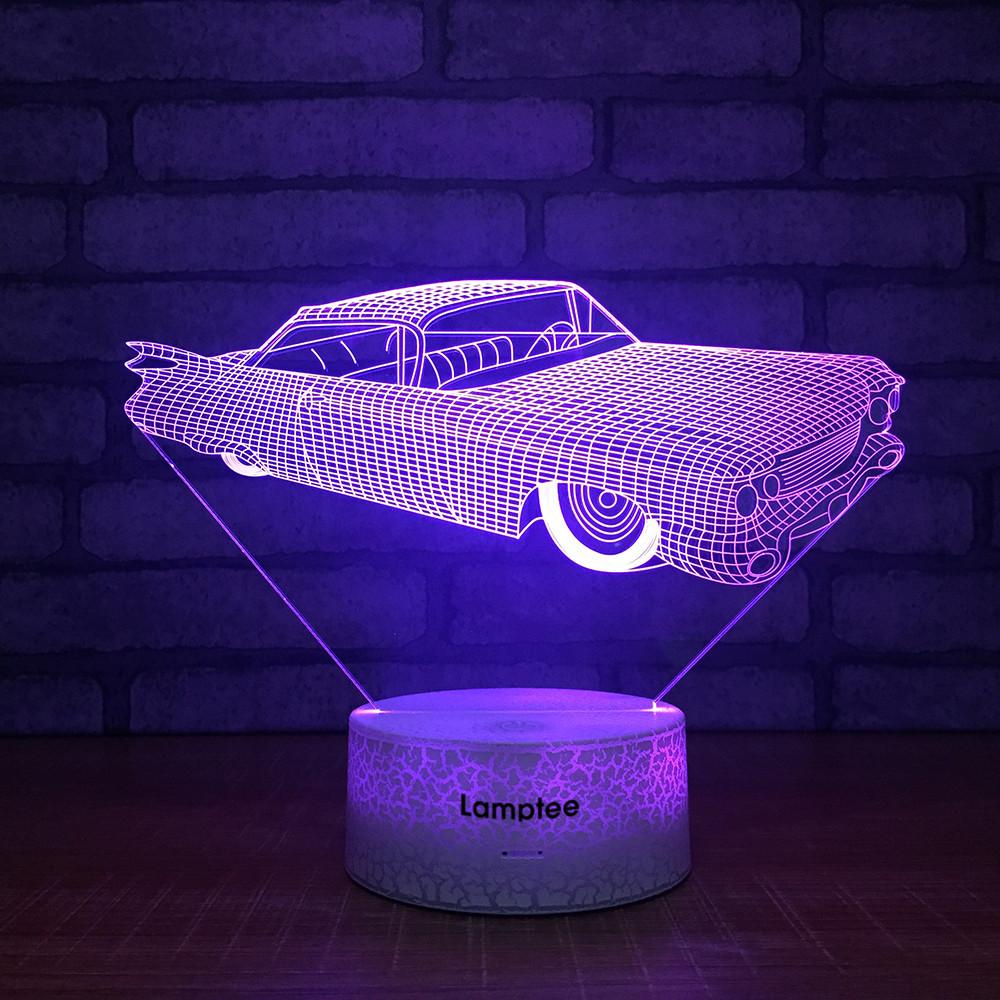 Crack Lighting Base Traffic Car Vivid 3D Illusion Lamp Night Light 3DL1463