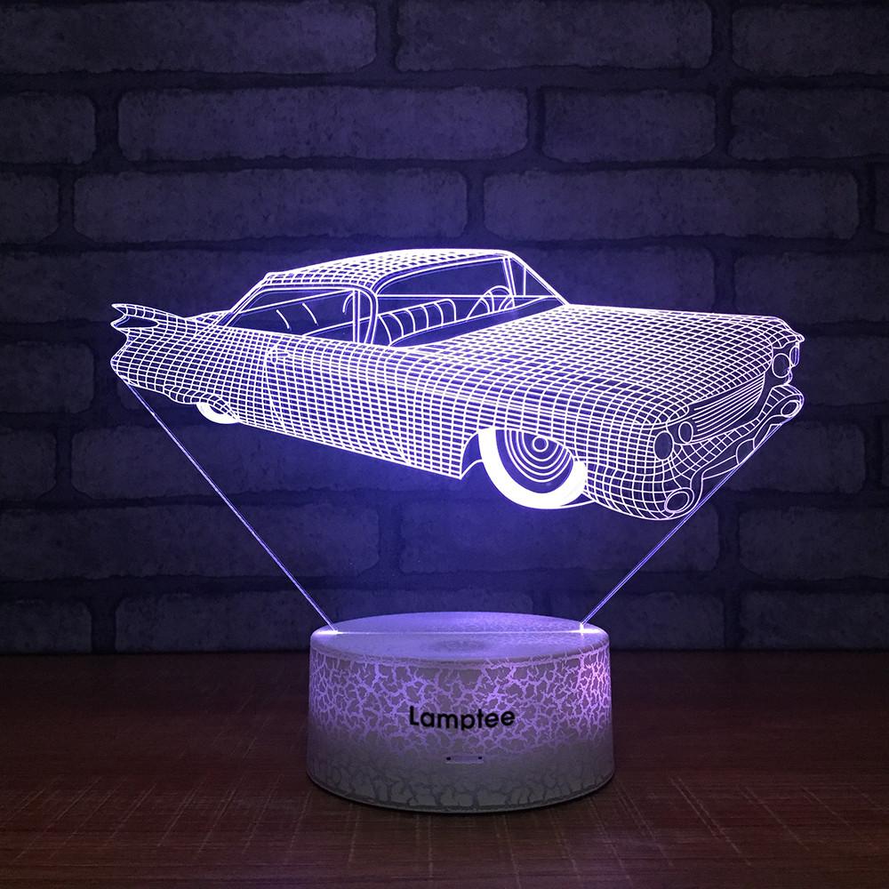 Crack Lighting Base Traffic Car Vivid 3D Illusion Lamp Night Light 3DL1463