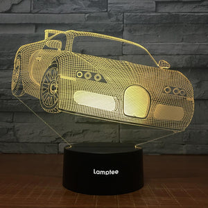 Traffic Car Vivid 3D Illusion Lamp Night Light 3DL1469