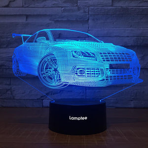 Traffic Car Vivid 3D Illusion Lamp Night Light 3DL1470