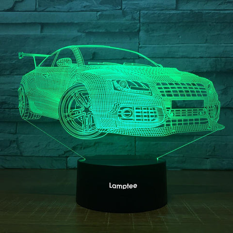 Image of Traffic Car Vivid 3D Illusion Lamp Night Light 3DL1470