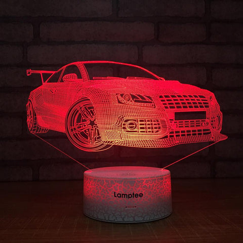 Image of Crack Lighting Base Traffic Car 3D Illusion Lamp Night Light 3DL1470