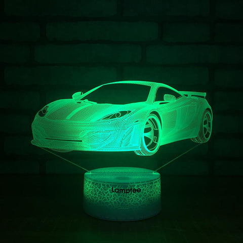 Image of Crack Lighting Base Traffic Car 3D Illusion Lamp Night Light 3DL1472