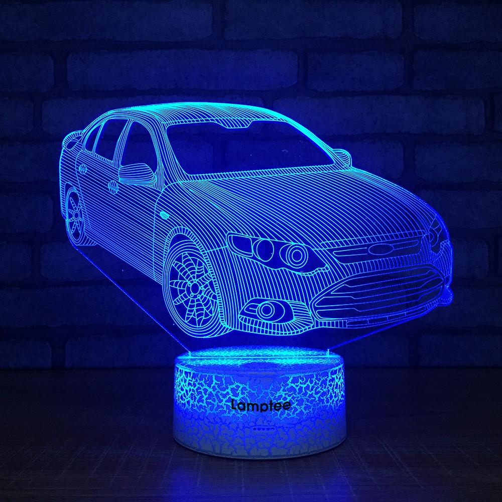 Crack Lighting Base Traffic Car 3D Illusion Lamp Night Light 3DL1473