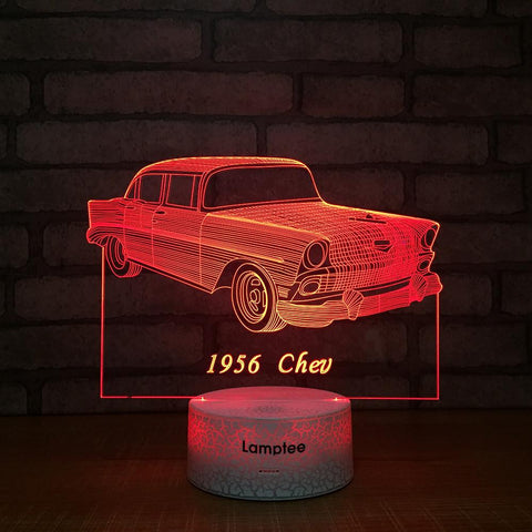 Image of Crack Lighting Base Traffic Car 3D Illusion Lamp Night Light 3DL1474