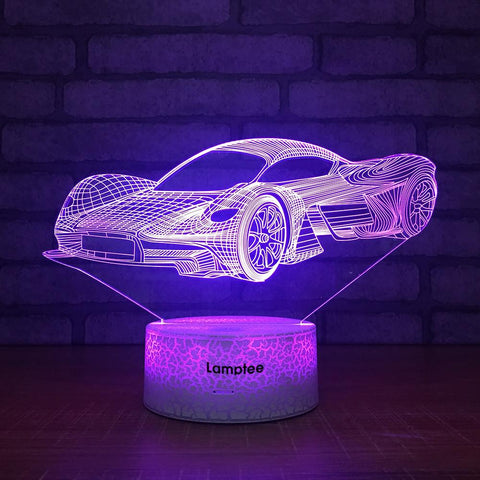 Image of Crack Lighting Base Traffic Car 3D Illusion Lamp Night Light 3DL1475