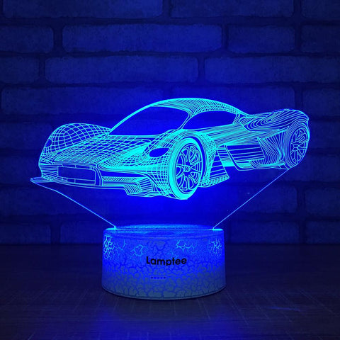 Image of Crack Lighting Base Traffic Car 3D Illusion Lamp Night Light 3DL1475