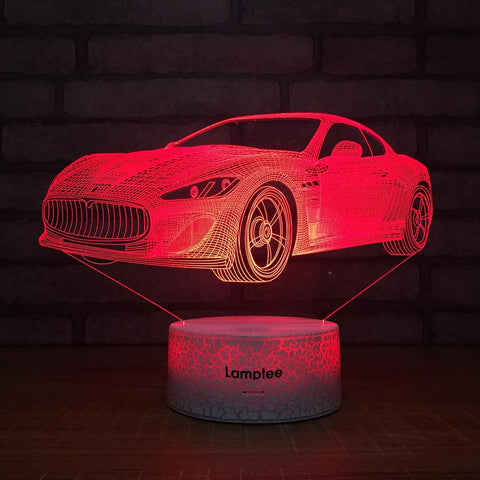 Image of Crack Lighting Base Traffic Car 3D Illusion Lamp Night Light 3DL1476