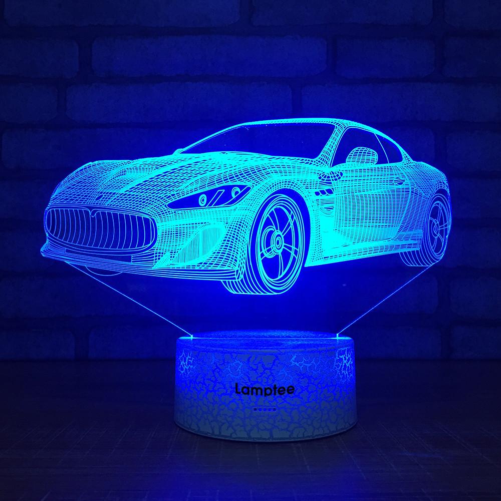 Crack Lighting Base Traffic Car 3D Illusion Lamp Night Light 3DL1476