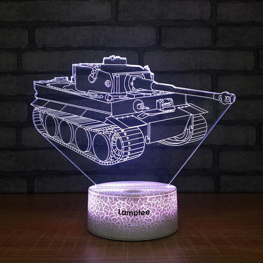 Crack Lighting Base Traffic Tank Decor 3D Illusion Lamp Night Light 3DL1487
