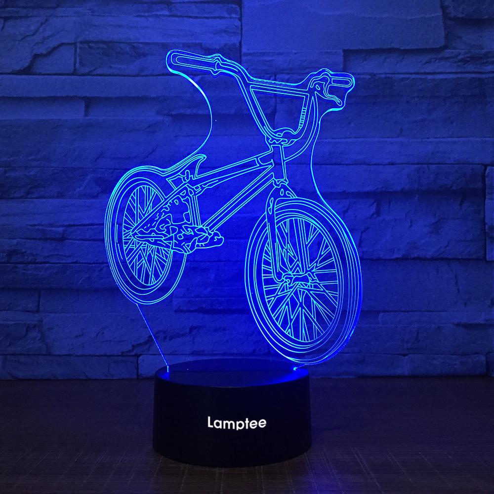 Traffic Bicycle Decor 3D Illusion Lamp Night Light 3DL1489