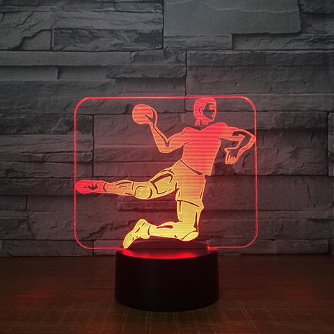 Image of Sport Handball Game 3D Illusion Lamp Night Light 3DL1506