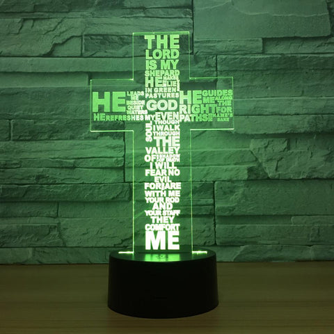 Image of Other Cross 3D Illusion Lamp Night Light 3DL1533