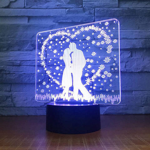 Image of Festival Wedding Decor 3D Illusion Lamp Night Light 3DL1534