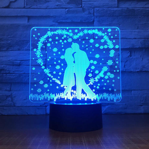 Image of Festival Wedding Decor 3D Illusion Lamp Night Light 3DL1534