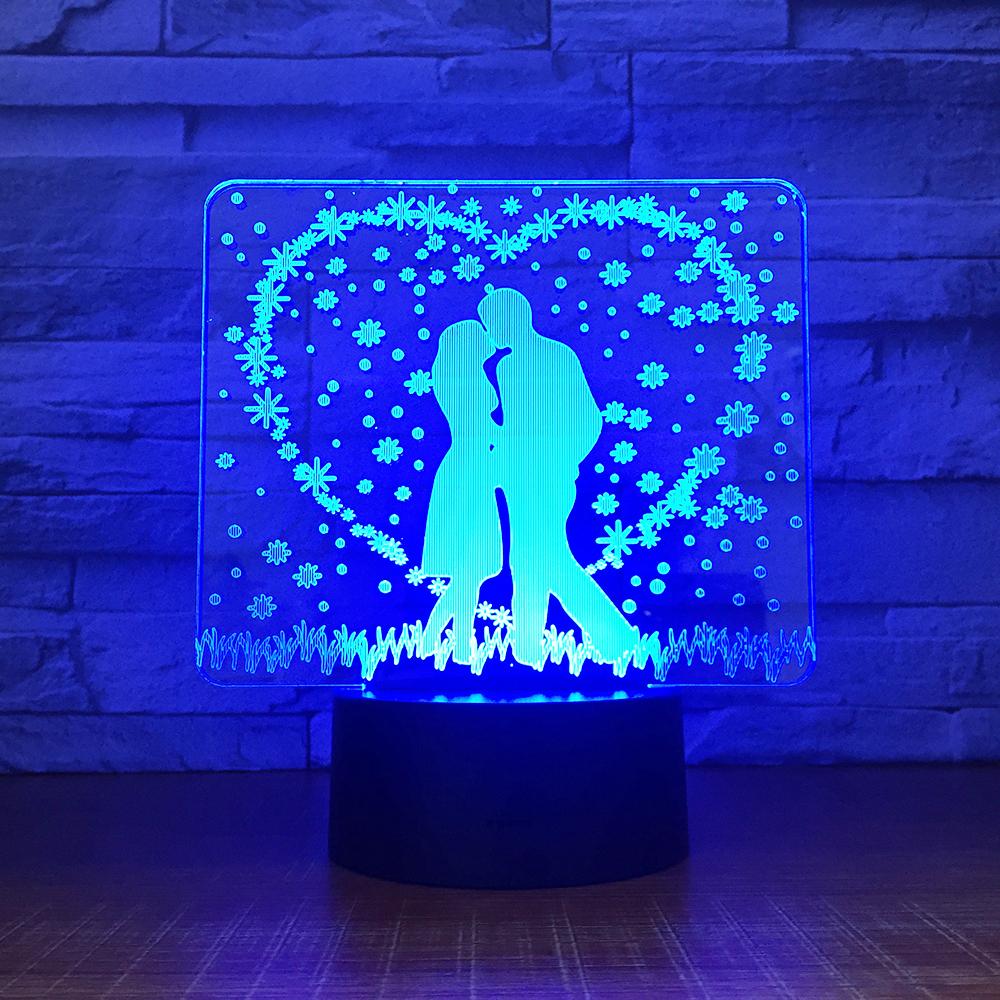 Festival Wedding Decor 3D Illusion Lamp Night Light 3DL1534