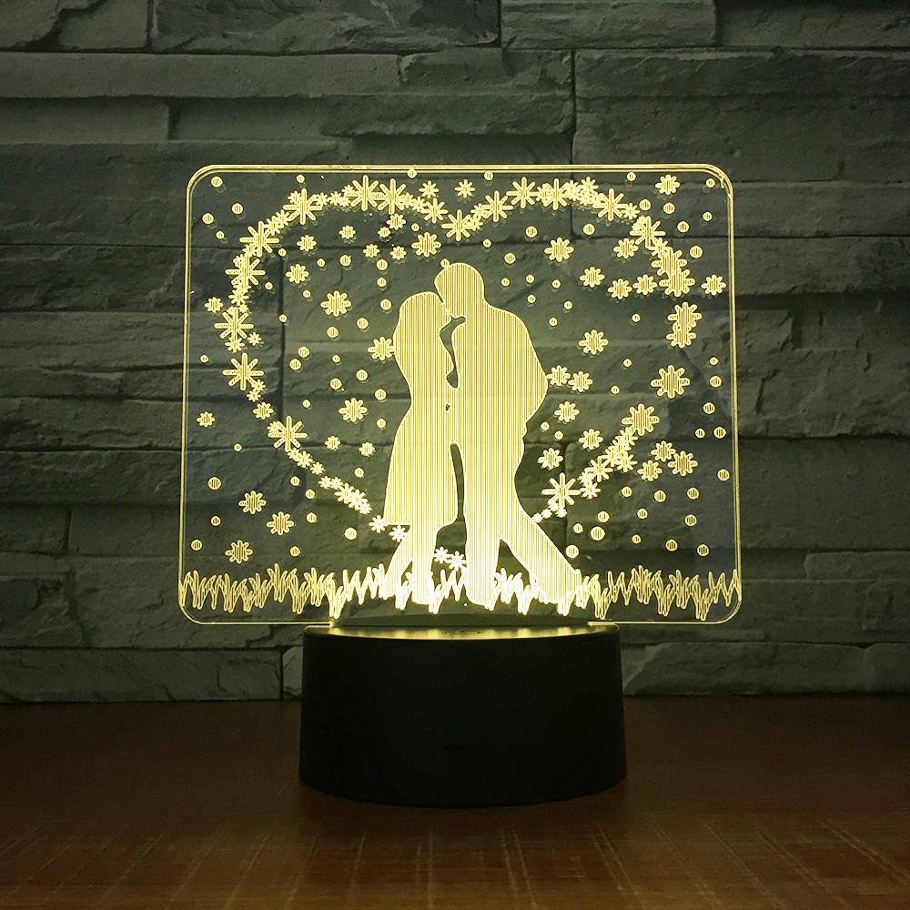 Festival Wedding Decor 3D Illusion Lamp Night Light 3DL1534