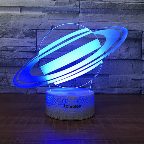 Image of Crack Lighting Base Other Planet Stereo 3D Illusion Lamp Night Light 3DL1538