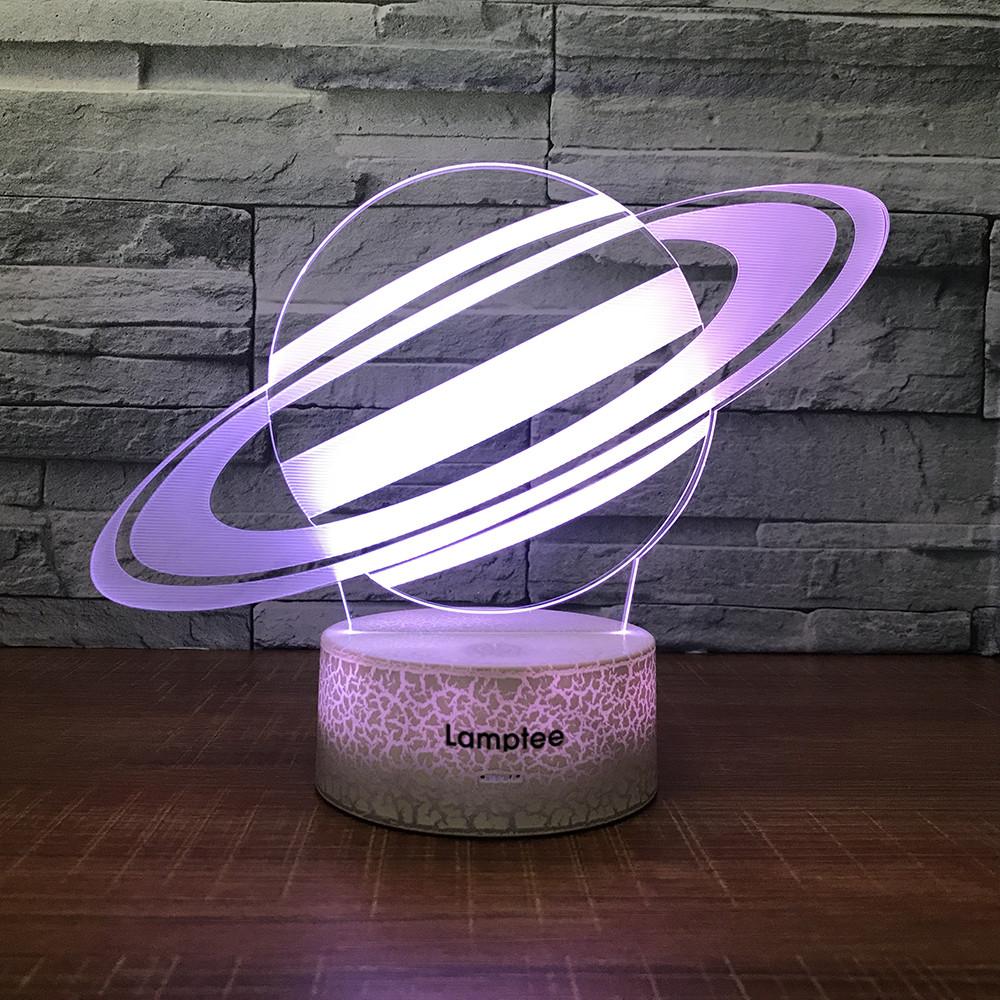 Crack Lighting Base Other Planet Stereo 3D Illusion Lamp Night Light 3DL1538