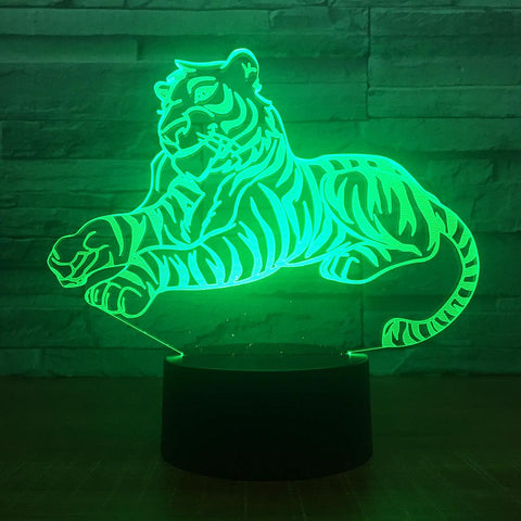 Image of Animal Tigger 3D Illusion Lamp Night Light 3DL1550