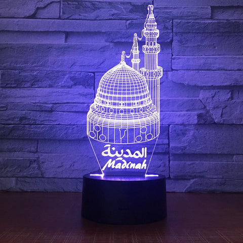 Image of Building Castle Building 3D Illusion Lamp Night Light 3DL1562