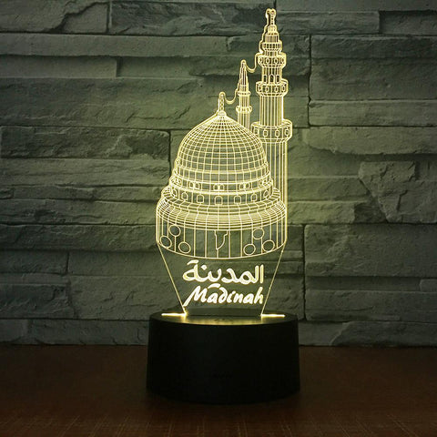 Image of Building Castle Building 3D Illusion Lamp Night Light 3DL1562