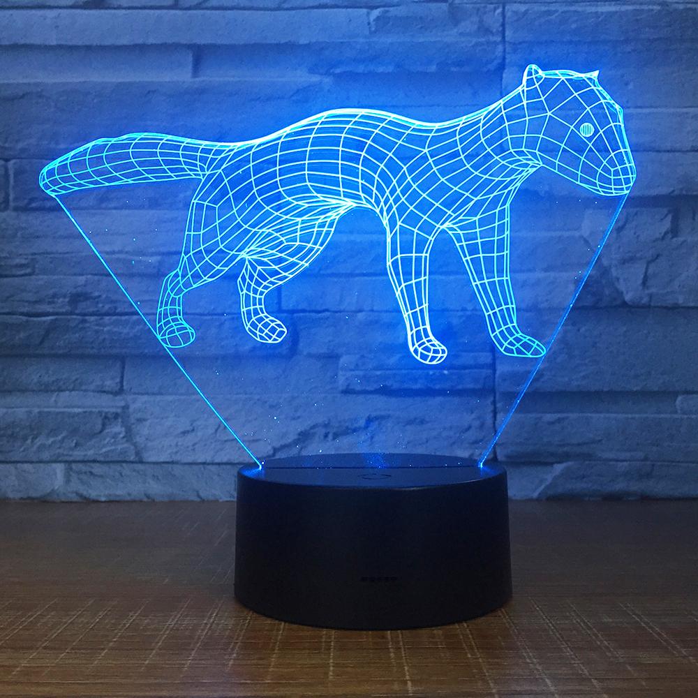 Animal Weasel Figure 3D Illusion Lamp Night Light 3DL1563
