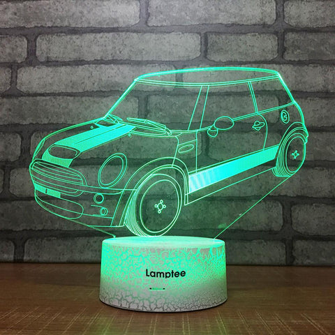 Image of Crack Lighting Base Traffic Car Vivid 3D Illusion Lamp Night Light 3DL1583